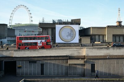 Euro, 2012 installed for the Waterloo Billboard Commission, 2016. 